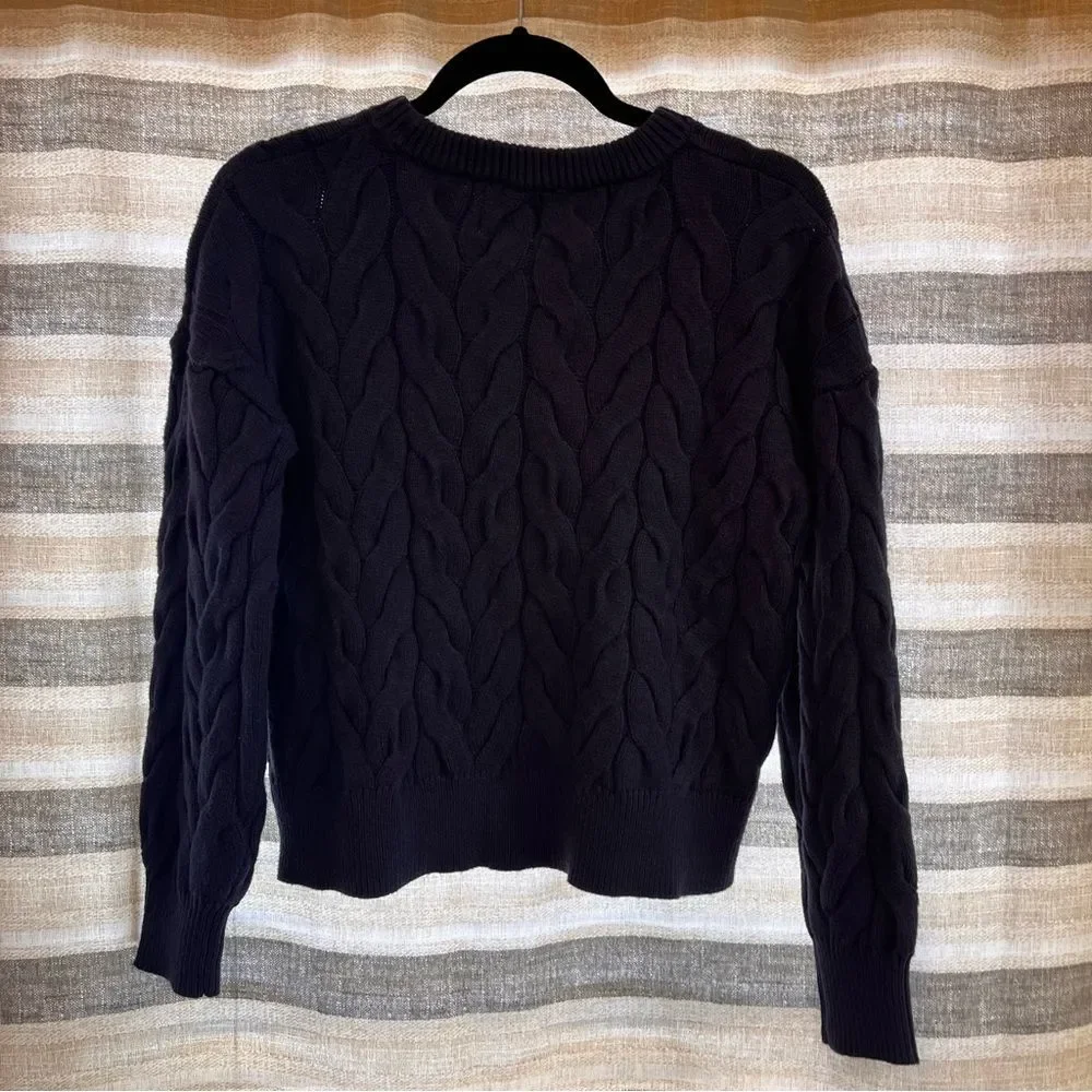 Pink Rose Blue‎ Chunky Knit Sweater Size Medium